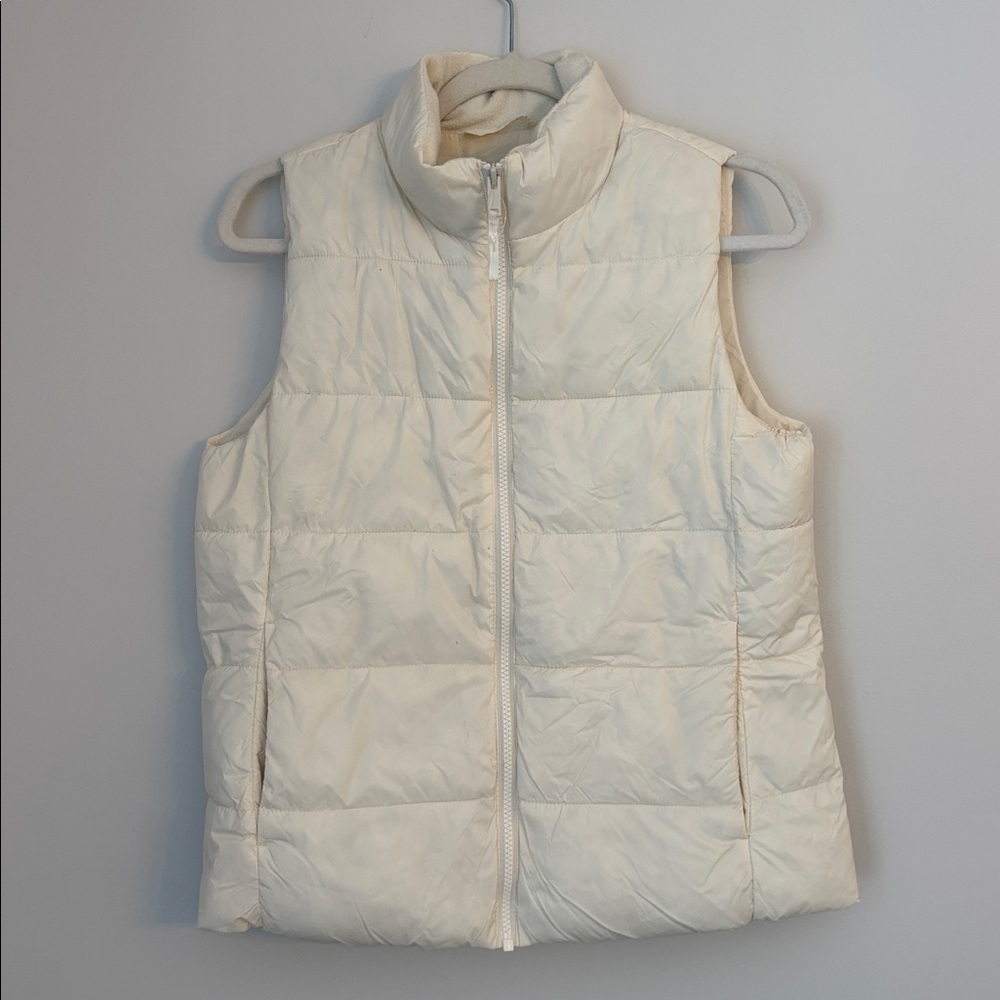 GAP White ColdControl Puffer Vest Size Small